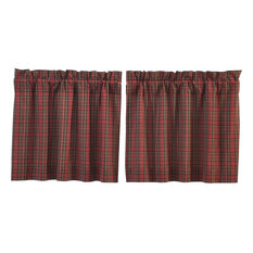 1 Pair Moose Jacquard Forest Rustic Cotton Unlined Window Swags 72/" x 36/"