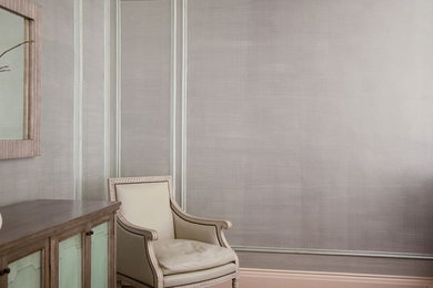 Elegant family room photo in San Francisco