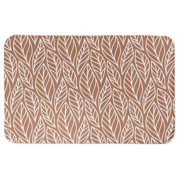 Copper Leaf Pattern 34"x21" Bath Mat