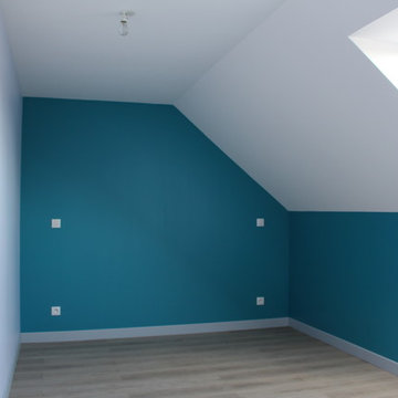 Aménagement des combles en 2 chambres + SDE + WC