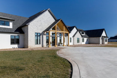 Example of an arts and crafts exterior home design in Wichita