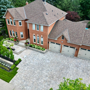 Complete Front Yard and Driveway Expansion with Integrated Landscaping