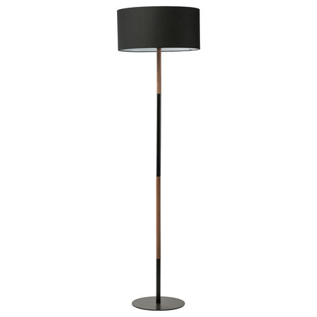 Monroe Black Fabric Floor Lighting