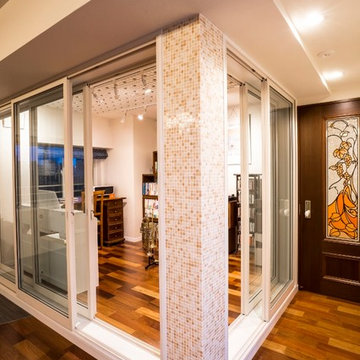 本格的に音楽を演奏できるタイルで彩られた空間