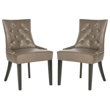 Harlow 19''H  Tufted Ring Chair (Set Of 2) - Silver Nail Heads, Mcr4716D-Set2