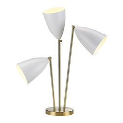 Madsen 3-Head Table Lamp | White - Table Lamps