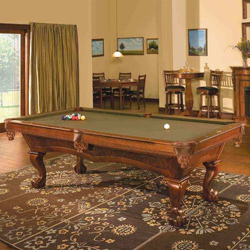 8ft Danbury Pool Table with Chestnut Finish - Delivered & Installed