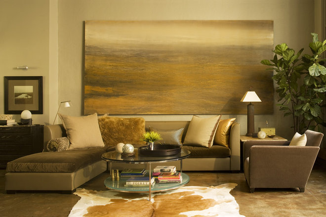 Contemporary Living Room by Elliott Kaufman
