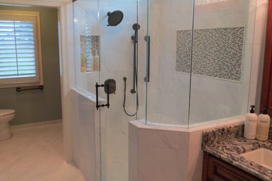 Inspiration for a contemporary bathroom remodel in Other
