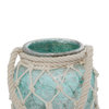Coastal Blue Glass Candle Lantern 94954