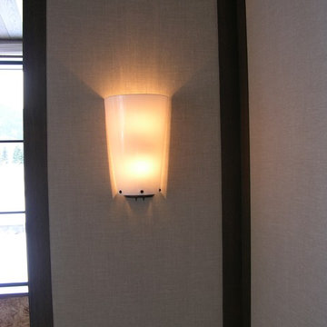 Contemporary interiors wall upholstery