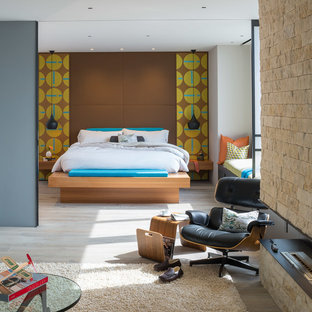 75 Beautiful Midcentury Modern Bedroom With A Corner