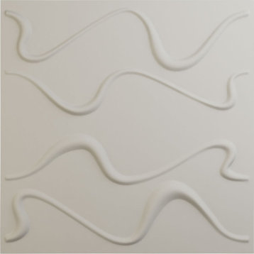 Versailles EnduraWall 3D Wall Panel, 19.625"Wx19.625"H, Satin Blossom White
