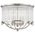 Hudson Valley Lighting - Hudson Valley Lighting MDS201-PN Glass No.1, 4 Light Semi Flush Mount, Chrome - Manufacturer Warranty.1 YeaGlass No.1 4 Light S Polished Nickel *UL Approved: YES Energy Star Qualified: n/a ADA Certified: n/a  *Number of Lights: 4-*Wattage:60w E12 Candelabra Base bulb(s) *Bulb Included:No *Bulb Type:E12 Candelabra Base *Finish Type:Polished Nickel
