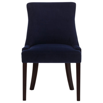 Modern Upholstered Dining Chair | Andrew Martin Dewburry, Jade Blue