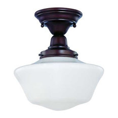 50 Most Por Traditional Flush Mount Ceiling Lights For 2018 Houzz Destination Lighting 10 Schoolhouse Semi Flushmount Ceiling Light Neuvelle Bronze Flush
