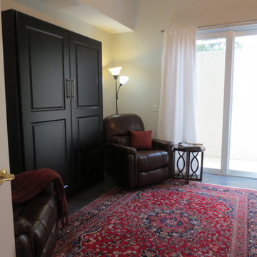 A GENTLEMAN AUTHOR'S SPACE - DEN WITH MURPHY BED AFTER RENOVATION