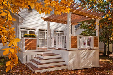 Example of a beach style deck design in Atlanta