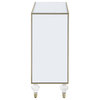 Coaster Lupin 2-door Wood Accent Cabinet Mirror and Champagne