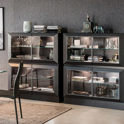 Hilton Sideboard / Showcase 2-Door by Cattelan Italia - $2,950.00 - Buffets And Sideboards