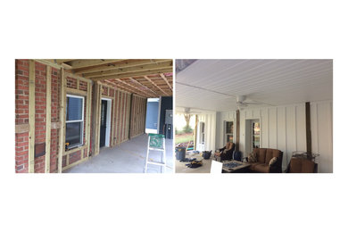 Lake Norman Hardieplank Siding Install and Outdoor Living Space Remodel