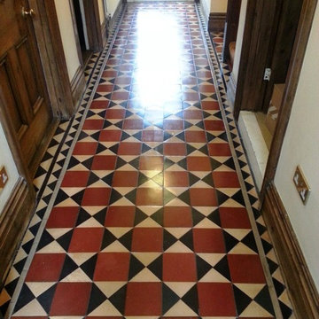Victorian Tiled Hallway Restored in Bedford