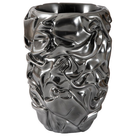 Drape Planter, Liquid Silver