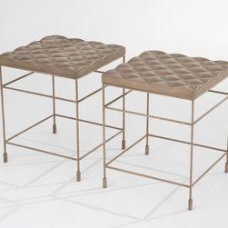 Gabriel Quilted Accent Tables - Art | Harrison Collection - Side Tables And End Tables