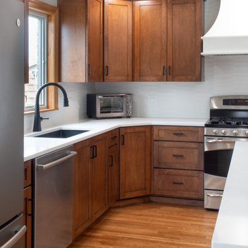 Warm Open Kitchen Remodel