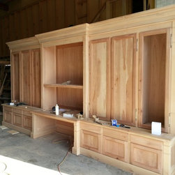 Bibliotheque with study desk - Bookcases