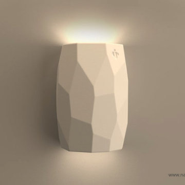 Naaya Crystal Facet Sconce Cask