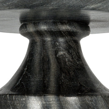 Marble Footed Pedestal Bowl, Grey