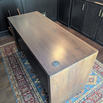 Custom Cherry Executive Desk | Solid Hardwood Home Office Desk