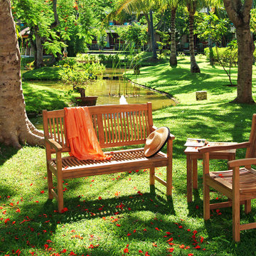 Outdoor Teak Bench (Kuta 4-Ft Bench)