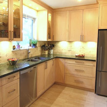 maple shaker cabinet
