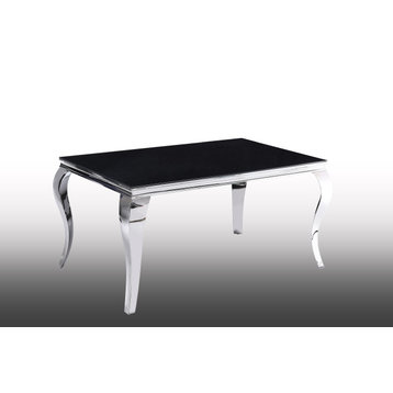 Tristan 60" Smoked Glass Dining Table