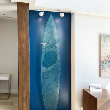 Cast Glass Surfboard Wall art