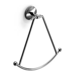 Noanta 53281.29 Elegant Chrome Towel Ring - Towel Rings