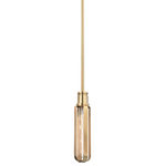 Hudson Valley - Hudson Valley Red Hook 1-Light Pendant, Aged Brass, 1090-AGB - *Part of the Red Hook Collection