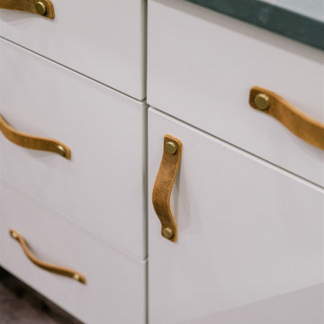 Leather drawer pulls