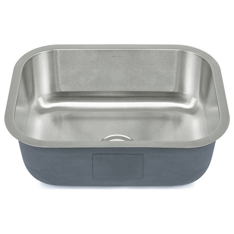 23"x18" Stainless Steel, Single Basin, Undermount Kitchen Sink