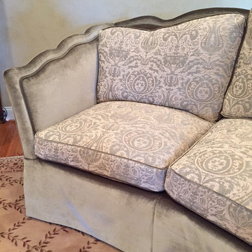 Reupholstered Guest Bedroom Sofa
