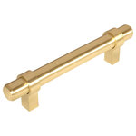 Cosmas - Cosmas 161-4BB Brushed Brass 4&rdquo; CTC (102mm) Euro Bar Pull - Manufacturer: Cosmas