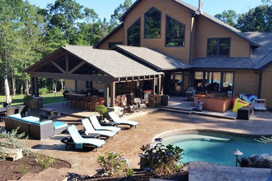 Inspiration for a rustic exterior home remodel in Other