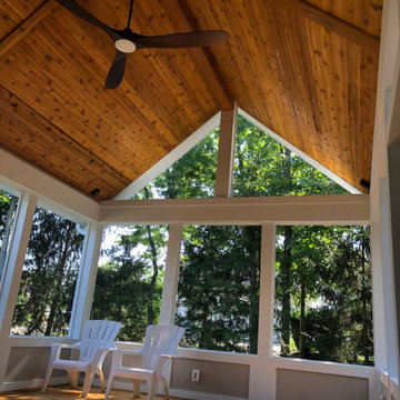 Cedar Porch and Deck Combination in Powell, OH