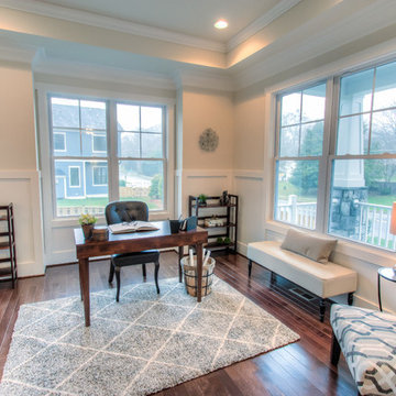 Home Office w/Tray Ceiling and Recess Lighting