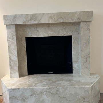 Fireplace | Custom Stone Veneer & Mantel