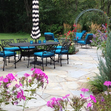 irregular flagging dining patio