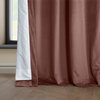 Heritage Plush Velvet Curtain Single Panel, Wild Rose, 50"x96"