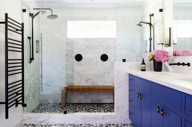 Transitional Bathroom by Joy Street Design